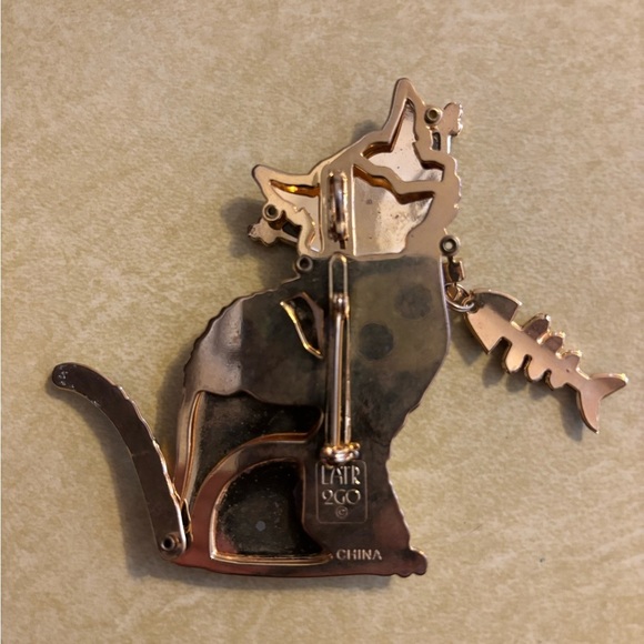 Lunch At The Ritz 2 GO Cat Pin And Bracelet With Original Box And Papers - Picture 4 of 10